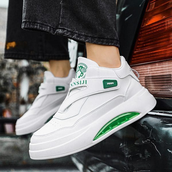 White Sneakers Men's Shoes Sports Trendy Versatile Spring Student Men's Shoes 2025 - Image 5