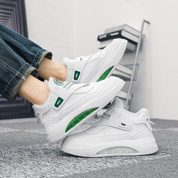 White Sneakers Men's Shoes Sports Trendy Versatile Spring Student Men's Shoes 2025 - Image 4