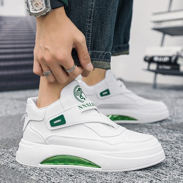 White Sneakers Men's Shoes Sports Trendy Versatile Spring Student Men's Shoes 2025 - Image 3